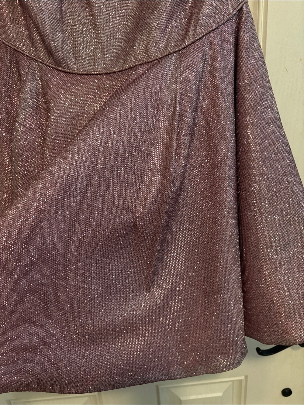 Sherri Hill Sparkling Dusty Rose A-Line Mini Dress - Picture 6 of 7